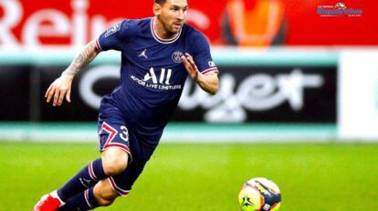 Lionel Messi PSG jugando en la Champions League