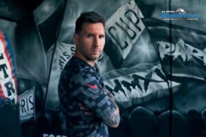 PSG nueva camiseta con Lionel Messi como figura principal