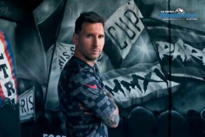 PSG nueva camiseta con Lionel Messi como figura principal