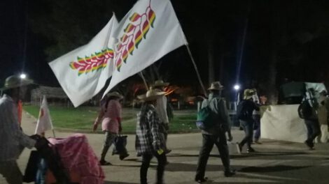 Marcha indígena en defensa de sus territorios