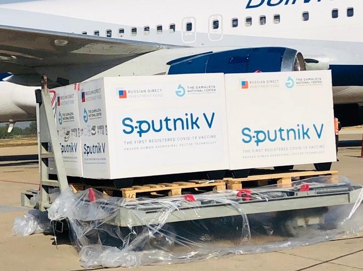 Llegada de vacunas Sputnik V al país