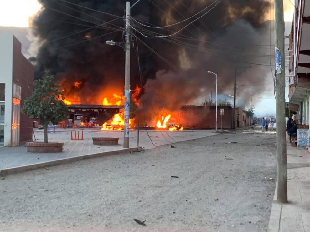 Incendio en Sedcam Camargo