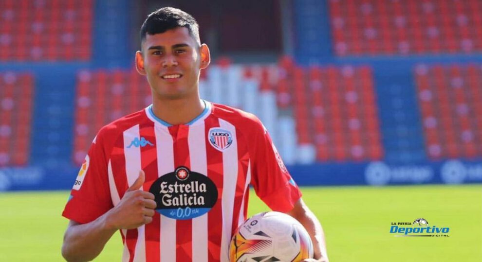 Jaume Cuéllar anota el tercer gol del Lugo
