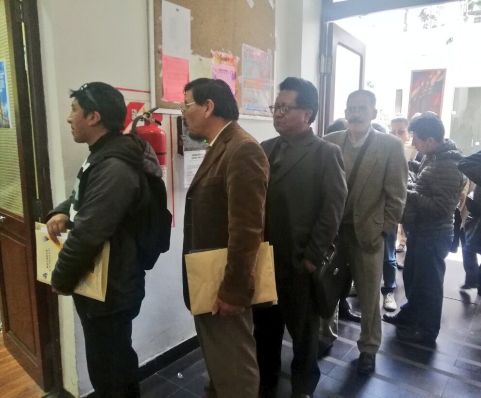 Postulantes a vocales del TSE en Bolivia