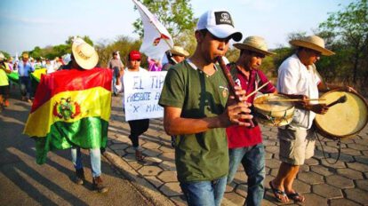 Marcha indígena en defensa de su territorio