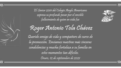 Roger Antonio Tola Chávez fallecimiento