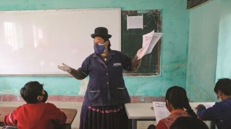 Conclusión de labores escolares en La Paz