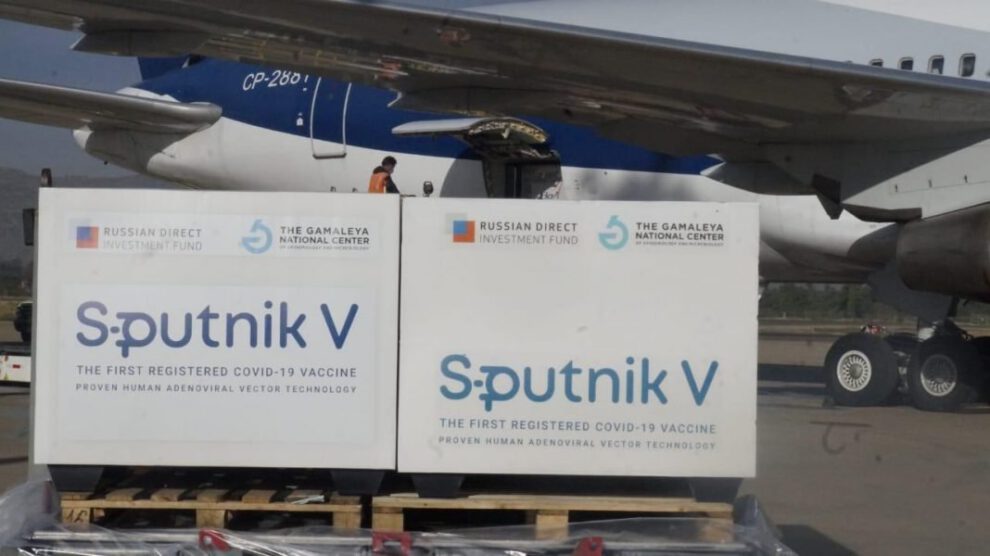 Lote de vacunas Sputnik-V contra el Covid-19