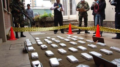 tragones de cápsulas de cocaína en Cochabamba