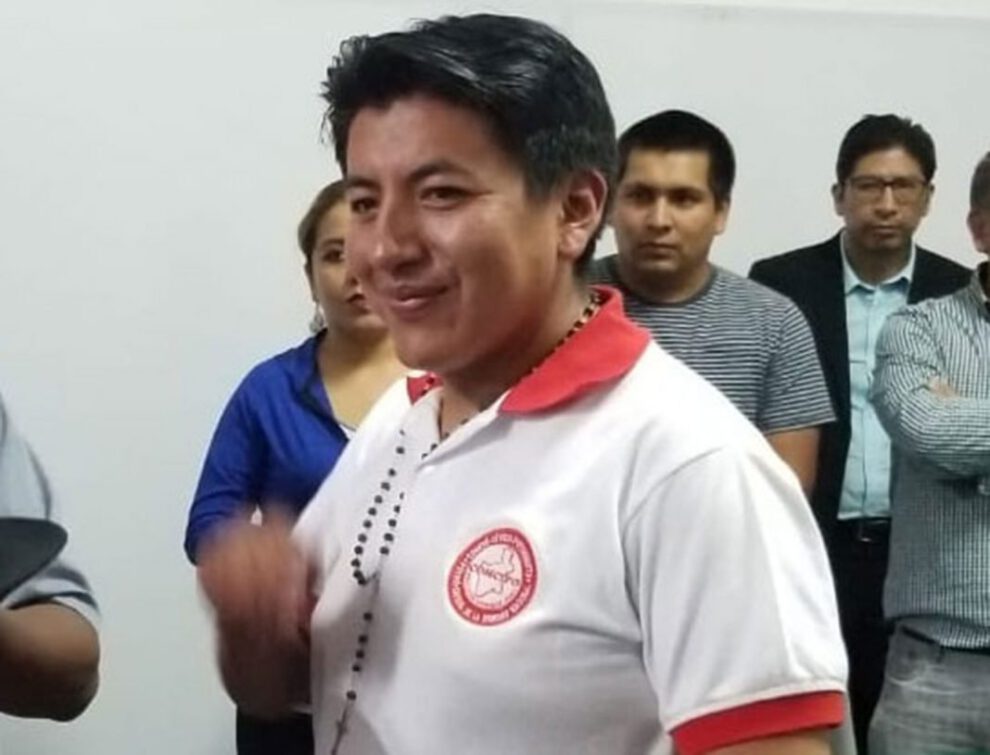 Líder cívico Marco Antonio Pumari