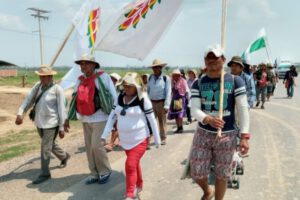 Marcha indígena en defensa de su territorio