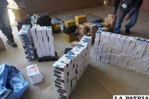 Incautaciones al contrabando en Oruro y La Paz