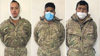Militares detenidos en Chile