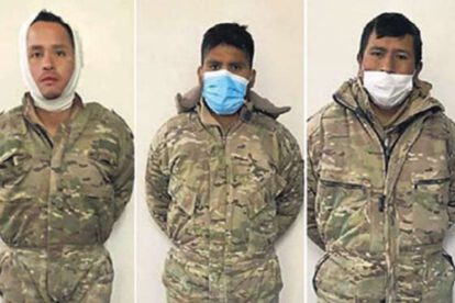 Militares detenidos en Chile