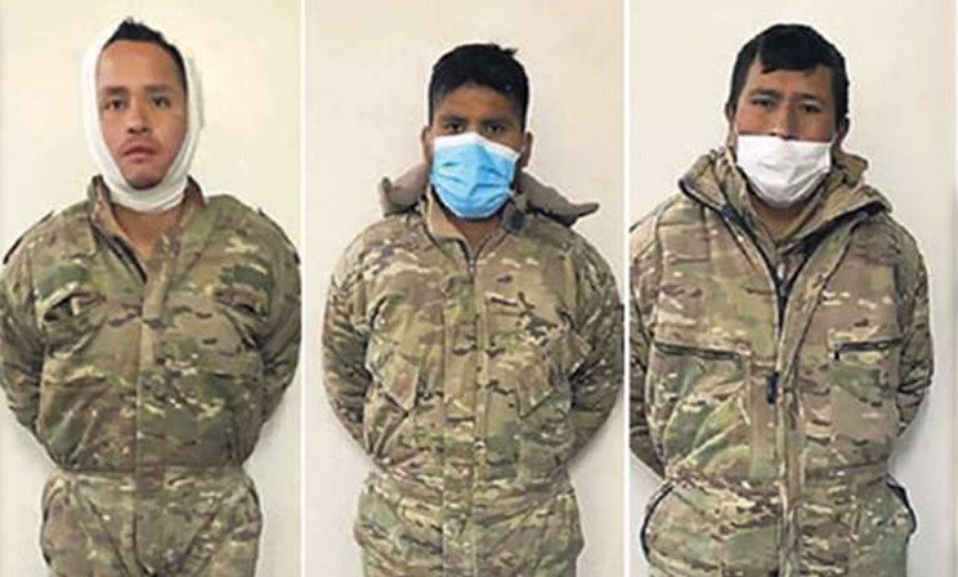 Militares detenidos en Chile