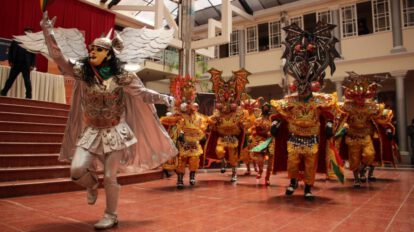 Demostración de la Danza de la Diablada en Oruro
