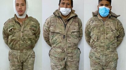 Militares bolivianos detenidos en Chile