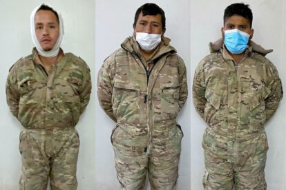 Militares bolivianos detenidos en Chile