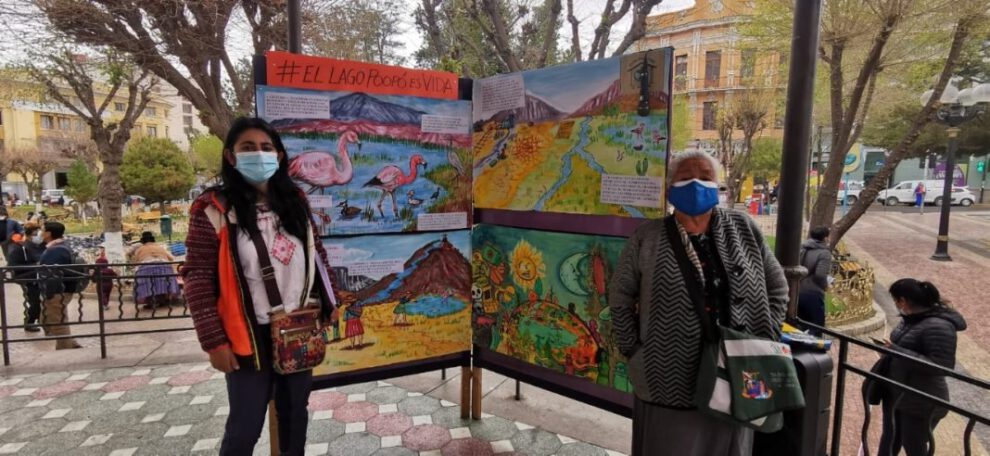 Activistas durante la promoción de la llegada de la Comisión Ramsar