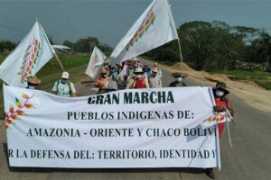 Marcha indígena en defensa de tierras