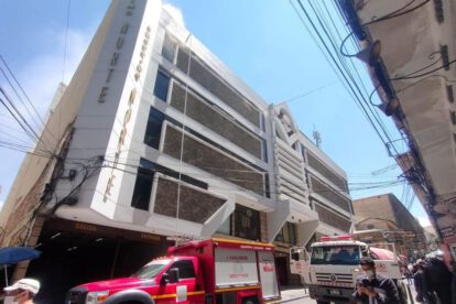 Incendio en Shopping Norte de La Paz