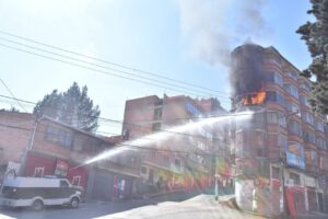 Incendio en Villa Fátima