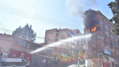 Incendio en Villa Fátima