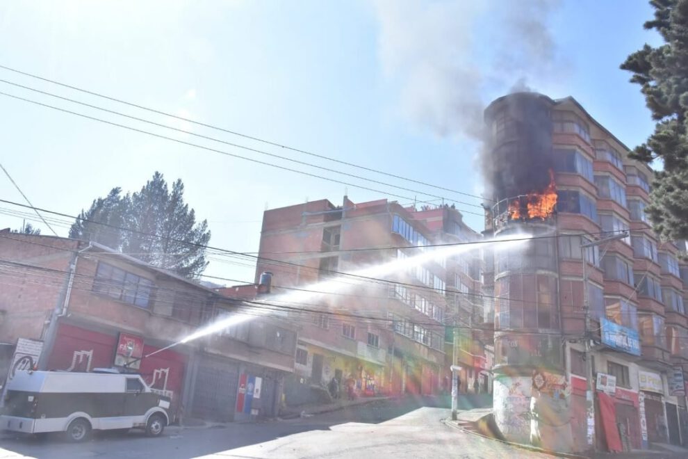 Incendio en Villa Fátima