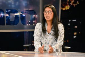 Eva Copa, presidente de la Cámara de Senadores
