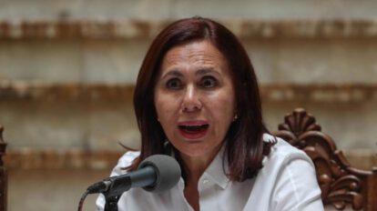 Ministra de Relaciones Exteriores Karen Longaric sobre Evo Morales refugio