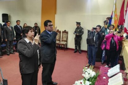 Iván Felipe Azurduy asume la Fiscalía de Oruro