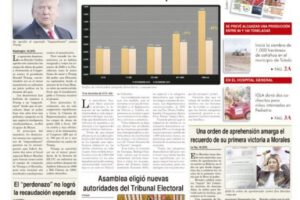Portadas impresas del periódico La Patria