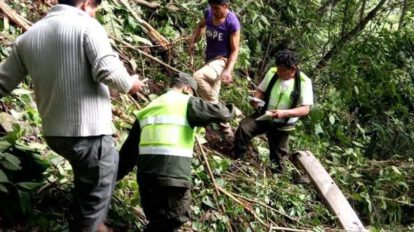 Rescate de heridos en el accidente de tránsito en La Paz
