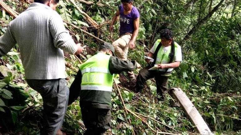 Rescate de heridos en el accidente de tránsito en La Paz