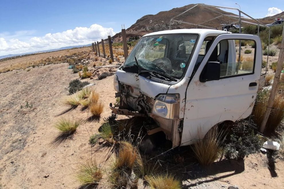 Accidente de camión en Oruro