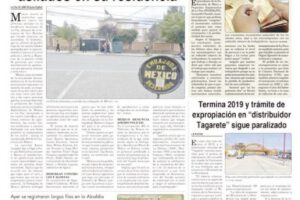 Portadas impresas del periódico La Patria