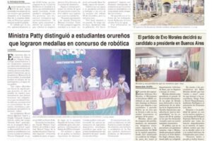 Portadas impresas del periódico La Patria
