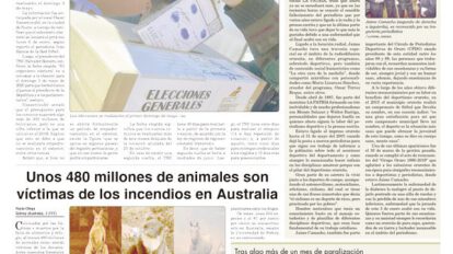 Portadas impresas del periódico La Patria