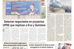 Portadas impresas del periódico La Patria