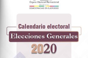 Calendario Electoral rumbo a las Elecciones Generales 2020