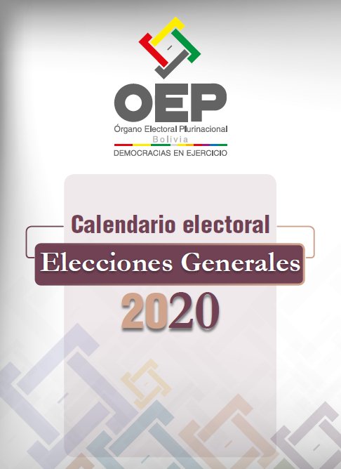 Calendario Electoral rumbo a las Elecciones Generales 2020