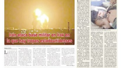 Portadas impresas del periódico La Patria