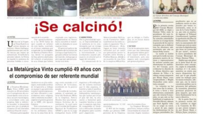 Portadas impresas del periódico La Patria