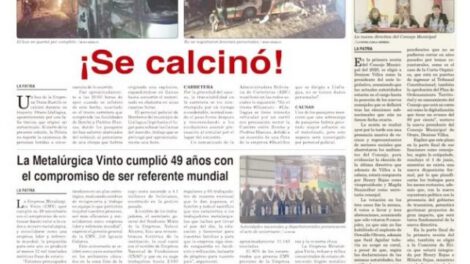 Portadas impresas del periódico La Patria