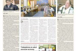 Portadas impresas del periódico La Patria