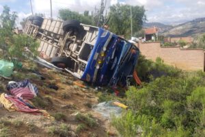 Accidente de bus en Santa Cruz