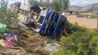Accidente de bus en Santa Cruz