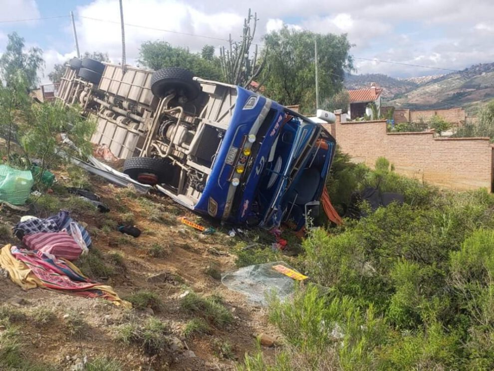 Accidente de bus en Santa Cruz