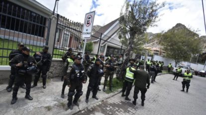 Operaciones conjuntas de patrullaje de la Policía boliviana
