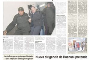 Portadas impresas del periódico La Patria